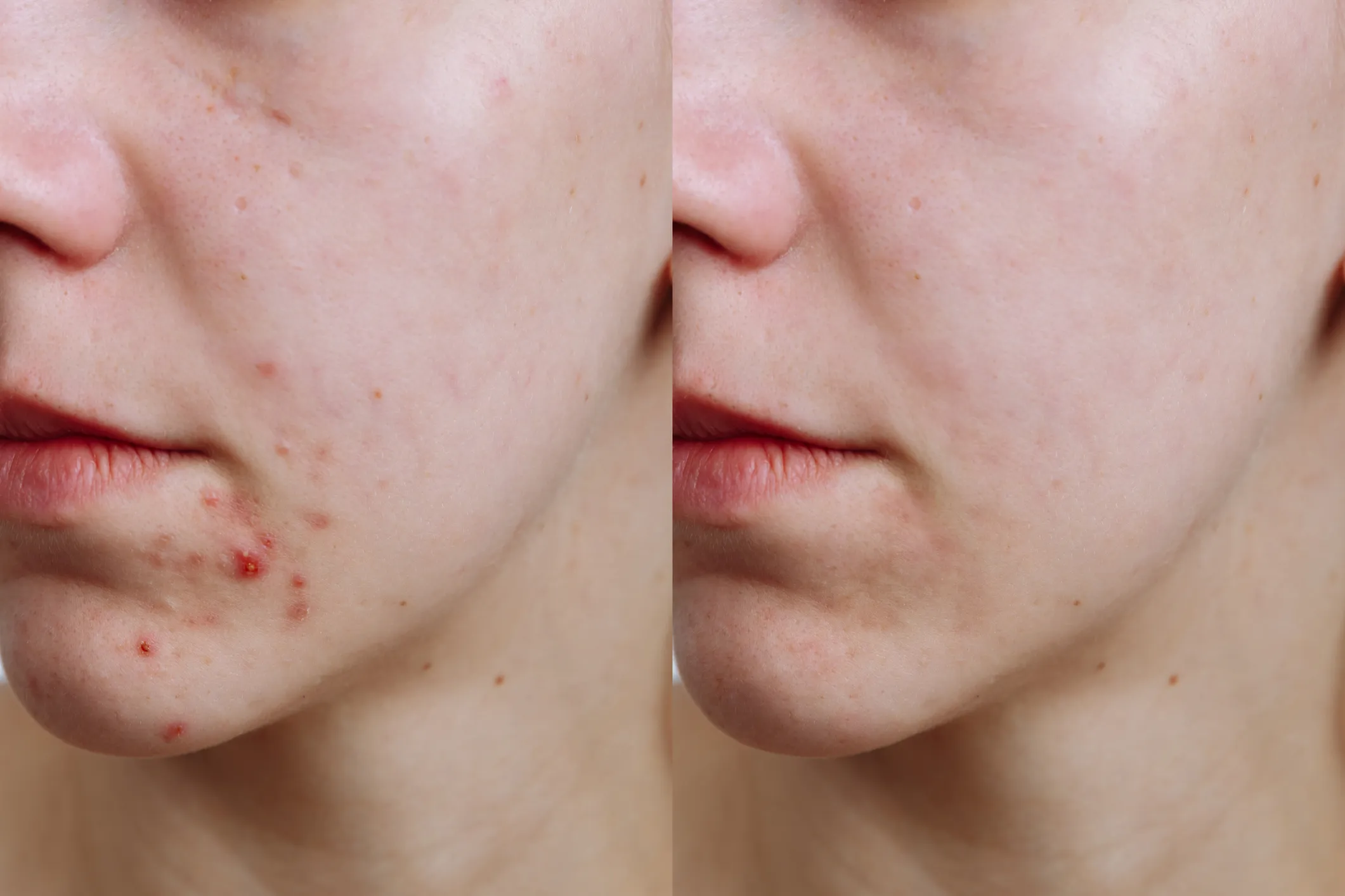 before after microneedling